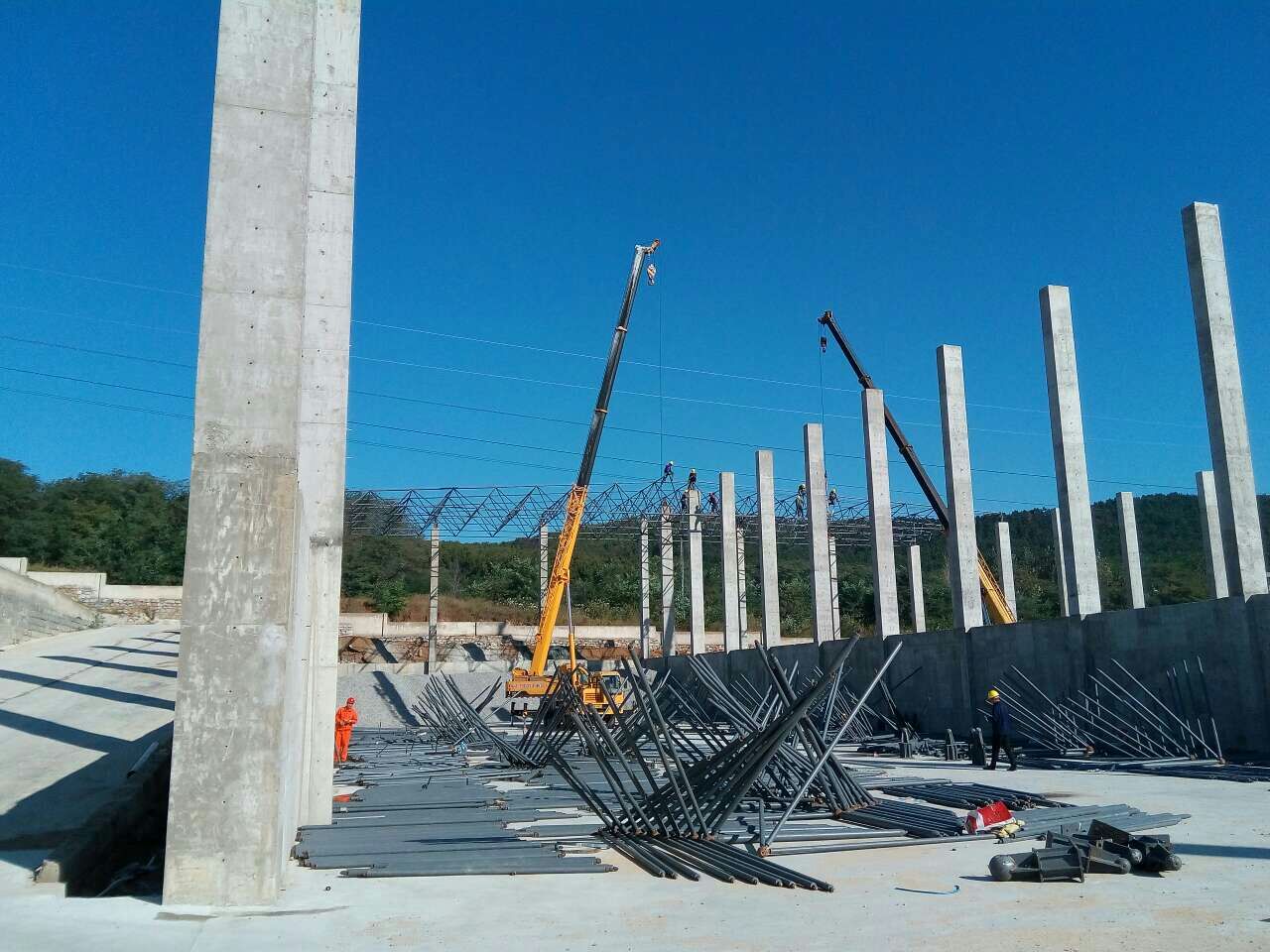 黄山威海搅拌站网架