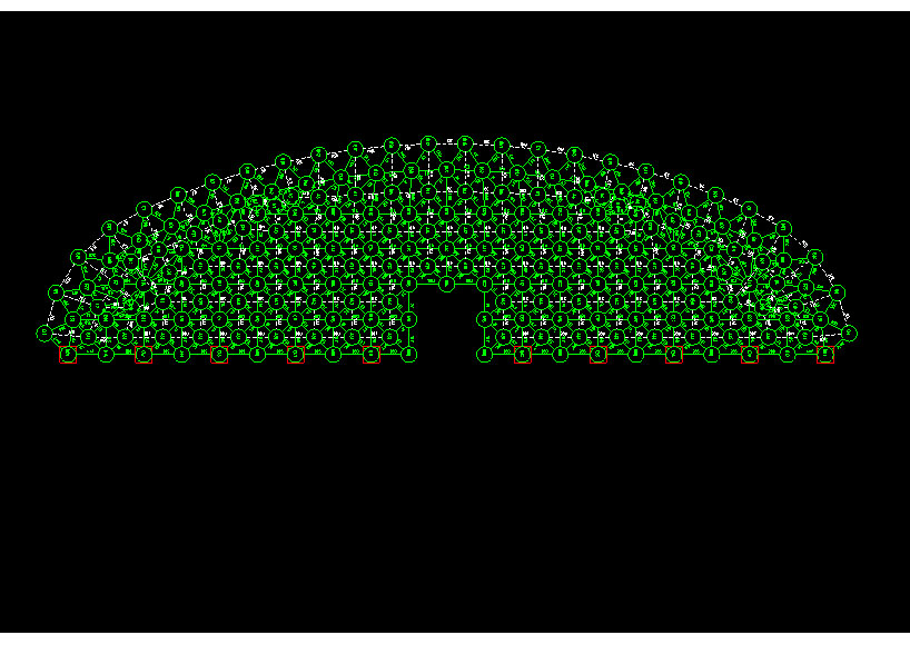 黄山锡林浩特91跨，1000米长干煤棚网架设计