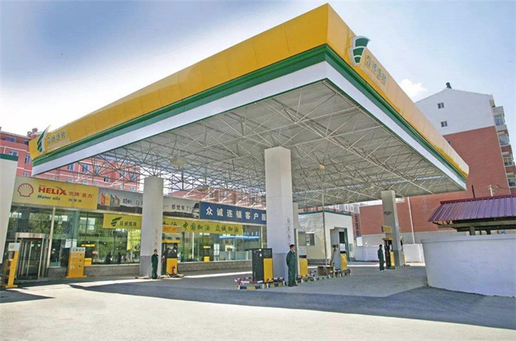 黄山加气站钢结构网架案例7